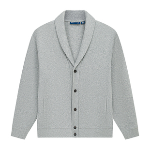 【门店同款】十如仕男士高智风青果领法式羊毛开衫针织衫外套OW04