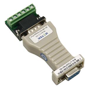 宇泰UT-203A无源串口RS232转RS485/RS422转换器r232转r485通讯模块232转485协议422工业级无隔离utek科技