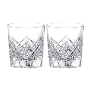 【礼物】KAGAMI缭乱洛克杯水晶玻璃威士忌杯洋酒杯子手工切子对杯