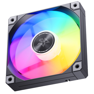 冰曼12cm机箱风扇4针PWM温控超静音ARGB台式电脑CPU水冷散热风扇