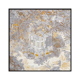 热带丛林轻奢装饰画线条简笔画挂画客厅背景墙壁画样板房桌面摆画