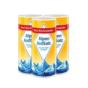 【3瓶装】德国进口阿尔卑斯山白金碘盐含碘盐加碘食盐8月到期