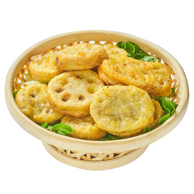 千味央厨香脆藕盒800g食材油炸小吃半成品莲藕合饼冷冻炸货藕夹