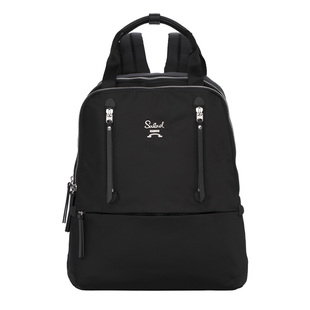 SaladDouble layer双肩包尼龙防水防潮休闲简约背包大容量书包女