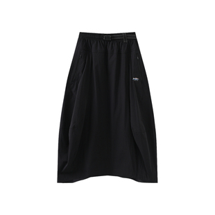 西町村屋山系解构花苞裙2026春新款时尚感中长款半身裙XHBA10309