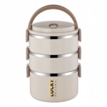 新款食品级不锈钢多层保温饭盒大容量上班族便携保温便当盒保温桶