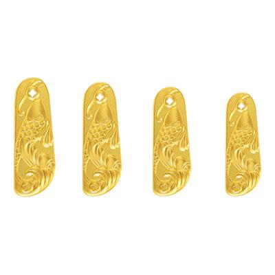 老庙黄金足金鱼富富有鱼精致年年有鱼收藏送礼工艺黄金正品