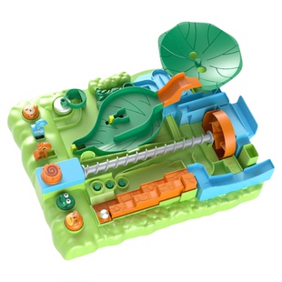儿童丛林滚珠闯关大冒险游戏3到6岁小球弹珠轨道球球迷宫益智玩具