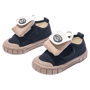 m1m2西班牙童鞋女童帆布鞋26年新款中小童饼干鞋男宝宝幼儿室内鞋