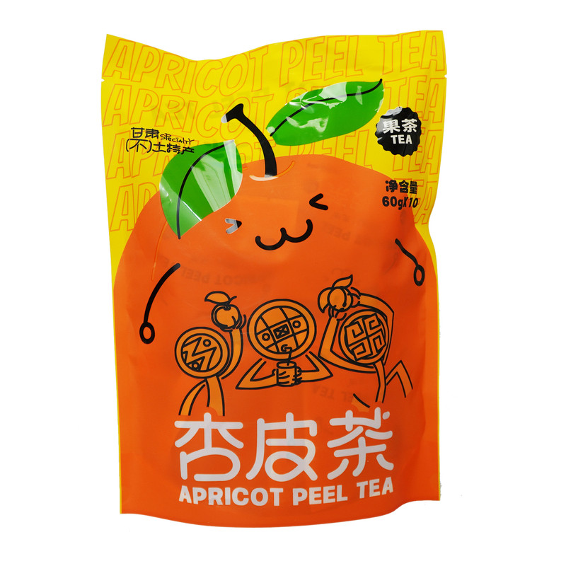 甘肃特产李广杏皮茶60克*10袋 陈皮山楂红枣养生茶 冲泡杏干茶