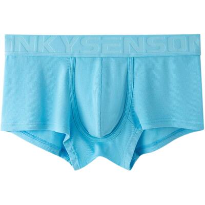 螺纹莫代尔柔软透气男士平角内裤