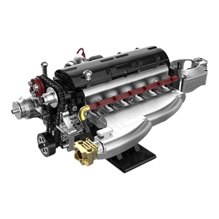 PB品铂速魂SOKUN系列2JZ-GTE发动机JDM引擎拼装积木玩具模型8814