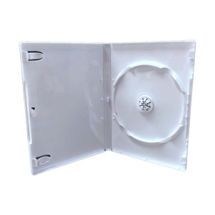光盘盒长方形DVD/cd盒半透明两碟单片双四片装乳白色PP盒可插页