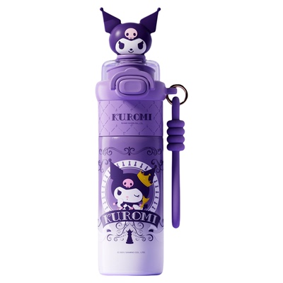 三丽鸥helloKitty库洛米美乐蒂316不锈钢保温杯儿童水杯kt猫吸管