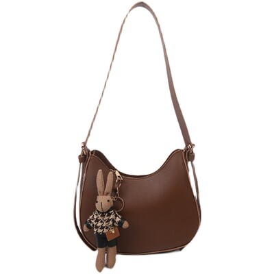 包包女2026新款复古宽肩带腋下包