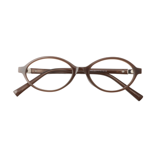 斯文时髦人 Miu系窄圆小框眼镜复古粗框近视眼镜潮有度数近视眼镜