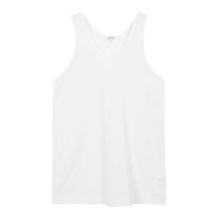 chicks香港鸡仔唛男罗纹背心健身运动纯长绒棉经典文化衫打底内衣