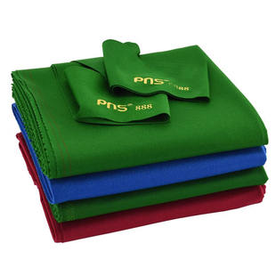 PNS台尼台球桌布黑八斯诺克中式俱乐部球房台泥888平纹双面澳毛布