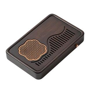 捷安玺茶盘2025新款家用小型茶具茶台干泡台盛水沥水盘实木茶托盘