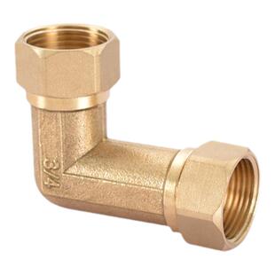 黄铜加长双外丝弯头4分内外牙6分活接双内丝90度接头DN15dn20配件