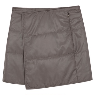 【25冬新品】UPON PRO都市线 不对称包裹式夹棉短裙A字裙拉链口袋