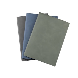 得力笔记本本子加厚高颜值皮质简约记事本商务工作会议初中考研本