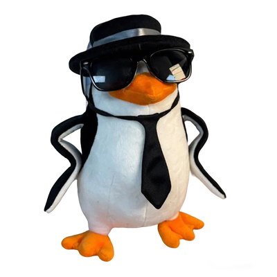 高雅人士企鹅品鉴中毛绒玩偶公仔