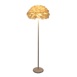 落地灯羽毛灯卧室床头 网红ins风北欧结婚庆创意公主客厅立式台灯