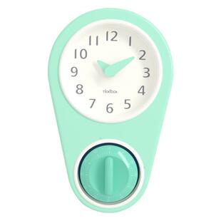 免打孔北欧静音厨房客厅定时闹钟创意钟表挂冰箱挂钟专用钟小挂钟