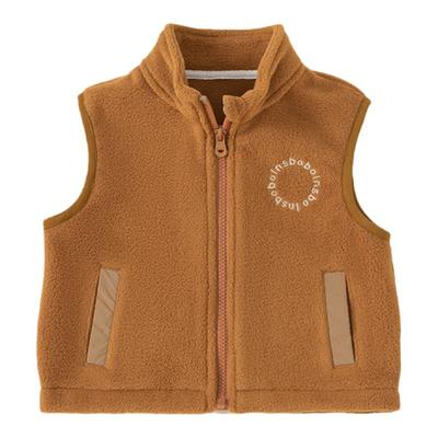 INSbobo简约纯色摇粒绒马甲