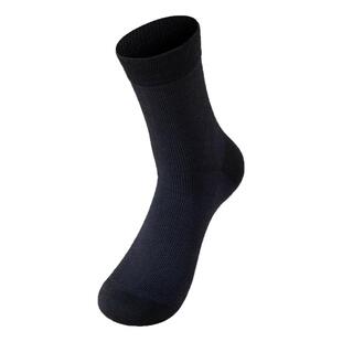 舒雅男士袜子AAA抗菌抑菌发热腈纶商务中筒袜透气秋冬厚款24100K