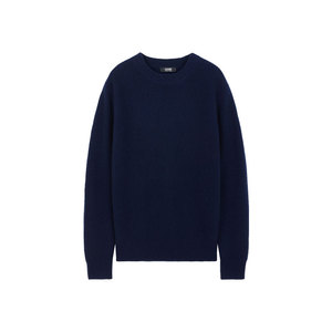 GOBI戈壁秋冬柔软时尚保暖纯羊绒男士圆领针织衫毛衣内搭MK219