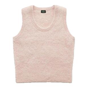 【现货】GROVE EDGE新款韩国八奶宽松休闲纯色U领针织马甲背心女