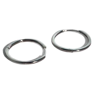 LLab 通体s925 简约经典百搭素圈大小耳圈圈圈耳扣 多尺寸