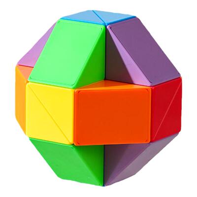 得力百变魔尺色益智玩具异形