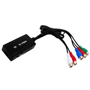 色差转hdmi转换器ps2/wii/XBOX分量ypbpr转rca音频同步高清1080p