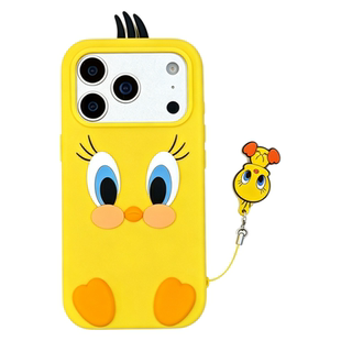 乐乐心愿屋 翠儿古早卡通适用iPhone18promax手机壳苹果17pro立体软硅胶壳黄色小鸡趣味可爱16543ins女款童趣