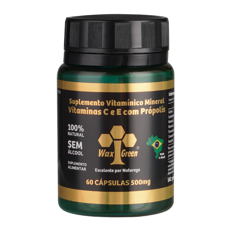 巴西原装进口正品代购Wax Green旺绿唯绿61号绿蜂胶软胶囊1瓶60粒