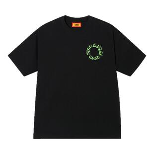 AFGK25SS国潮Slogan标语字母印花短袖T恤男女美式情侣夏季体恤