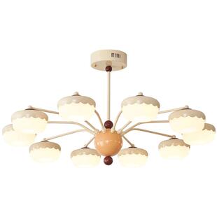 【特价清仓】雷士照明奶油风客厅吊灯简约现代餐厅灯具舒芙蕾吊灯