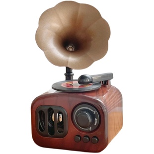 ins复古怀旧留声机音乐盒酒吧装饰摆件创意家居圣诞节礼物伴手礼