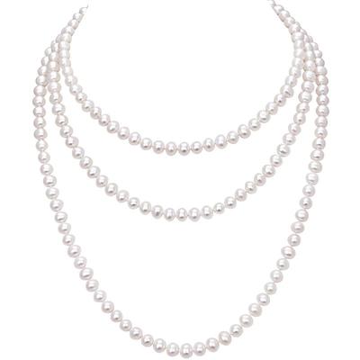 黛米7.3-8.3mm近圆珍珠毛衣链