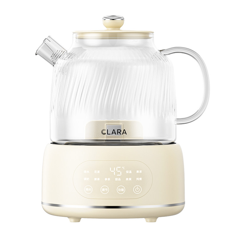 Clara可莱养生壶2026新款全玻璃1.6L恒温大容量家用花茶壶煮茶水