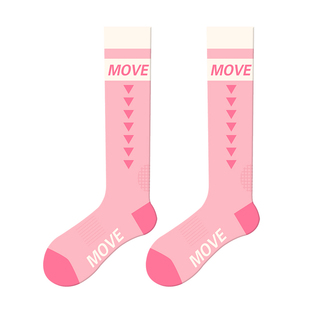 JKN高筒运动袜女秋冬压力显瘦小腿袜防滑专业跑步健身羽毛球袜