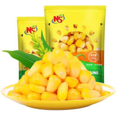 小熊尼森即食甜玉米粒100g*10袋