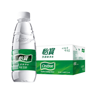 怡宝纯净水350ml*24瓶纸箱 饮用水 会议用水小瓶水 京津冀包邮
