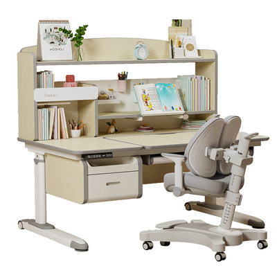 英国Aibdner实木电动升降学习桌