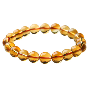 【孤品】落日熔金-纯净体宝石橙黄水晶手链亲宝水晶女款饰品礼物