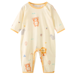 儿童连体睡衣秋冬长袖a类一岁宝宝纯棉连身婴儿秋季男童女童3睡袋