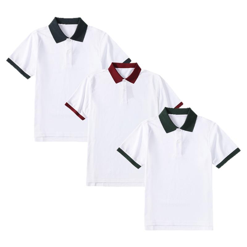 伊顿同款中小学生校服班服夏季短袖儿童T恤男女童POLO衫棉学院风